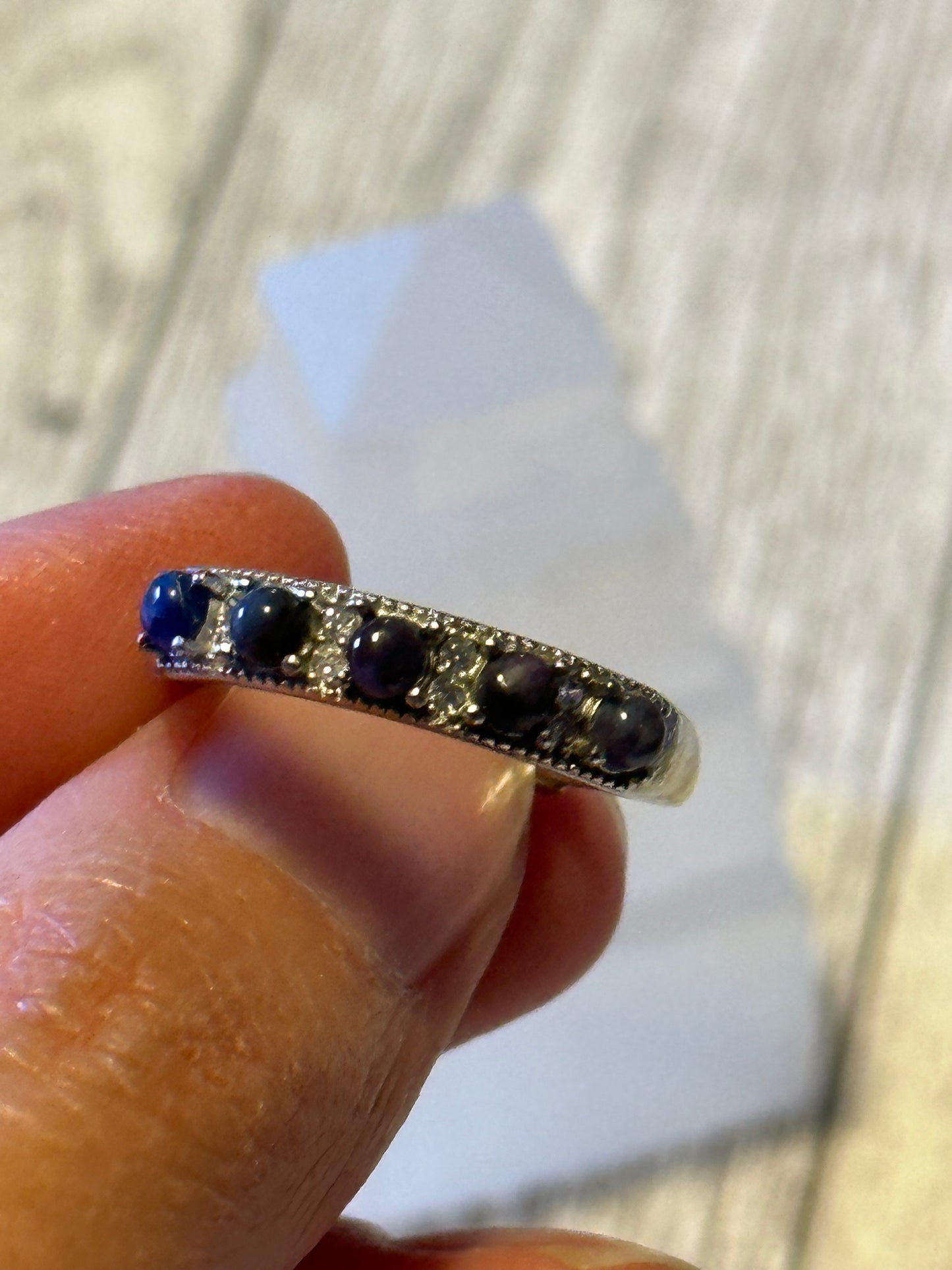 Sugilite Half Eternity Band
