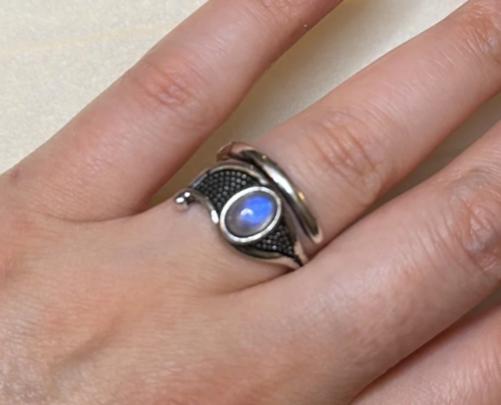 Moonstone Eye Ring