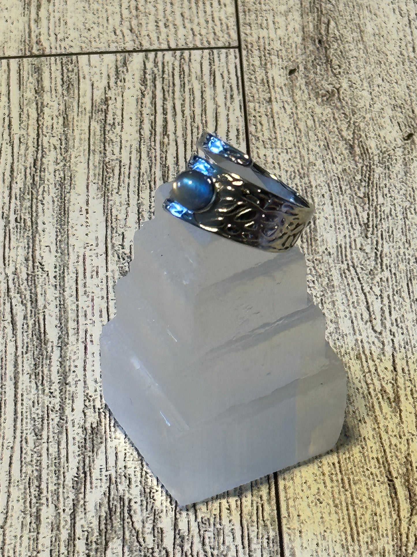 Textured Labradorite Ring