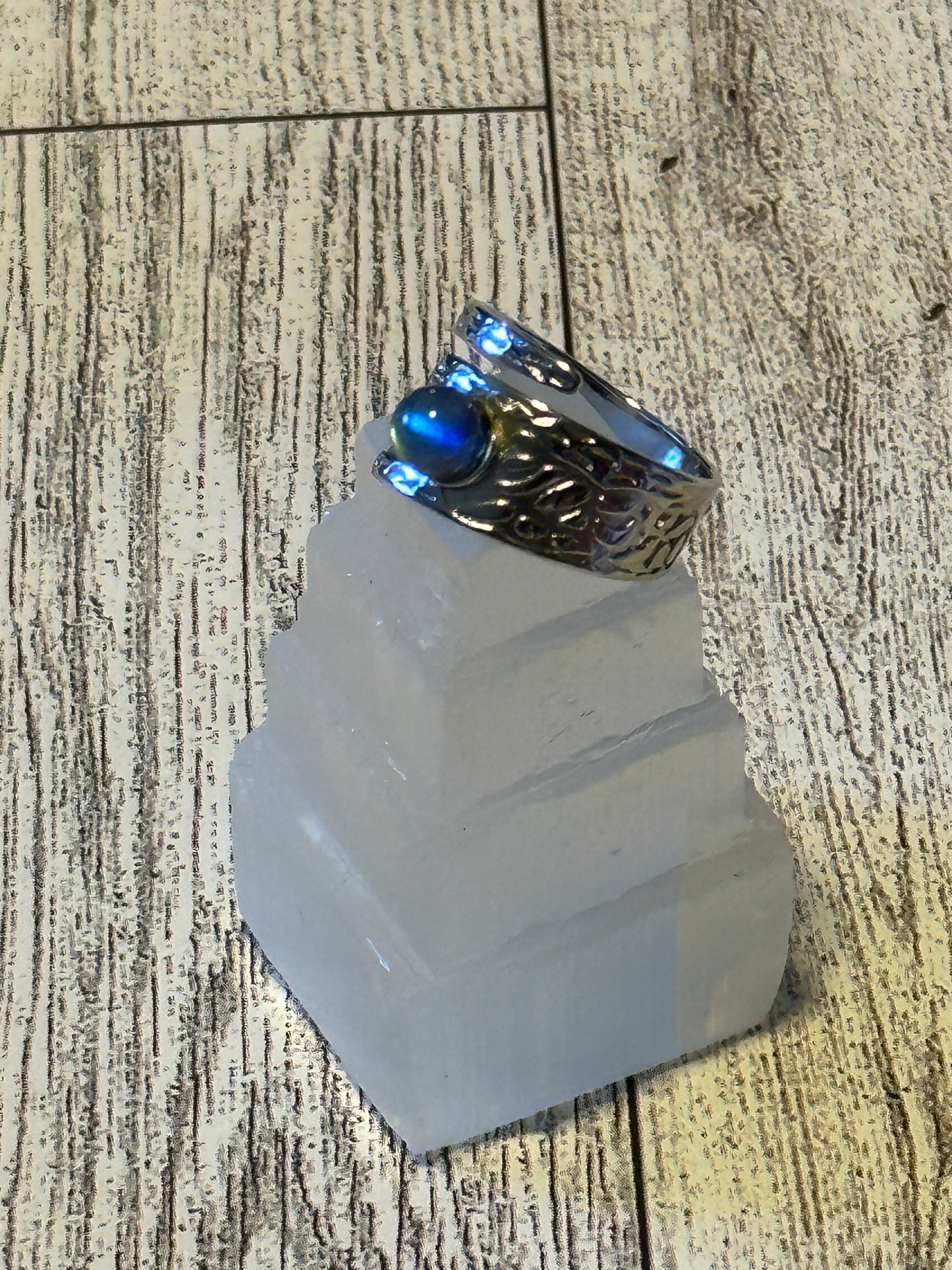 Textured Labradorite Ring