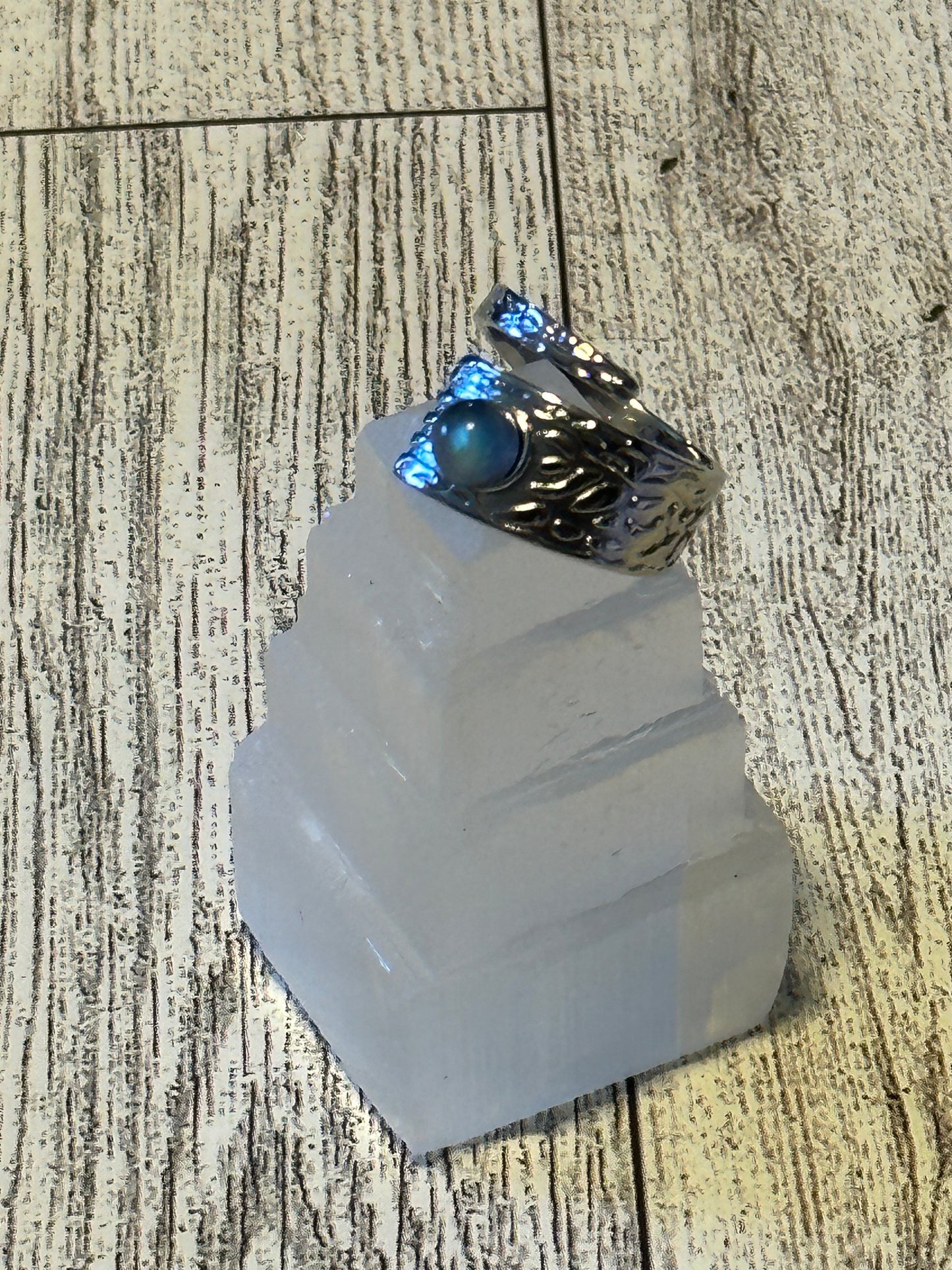 Textured Labradorite Ring