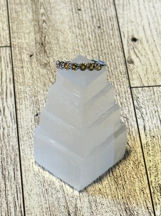 Citrine Ring (Half Eternity Band)