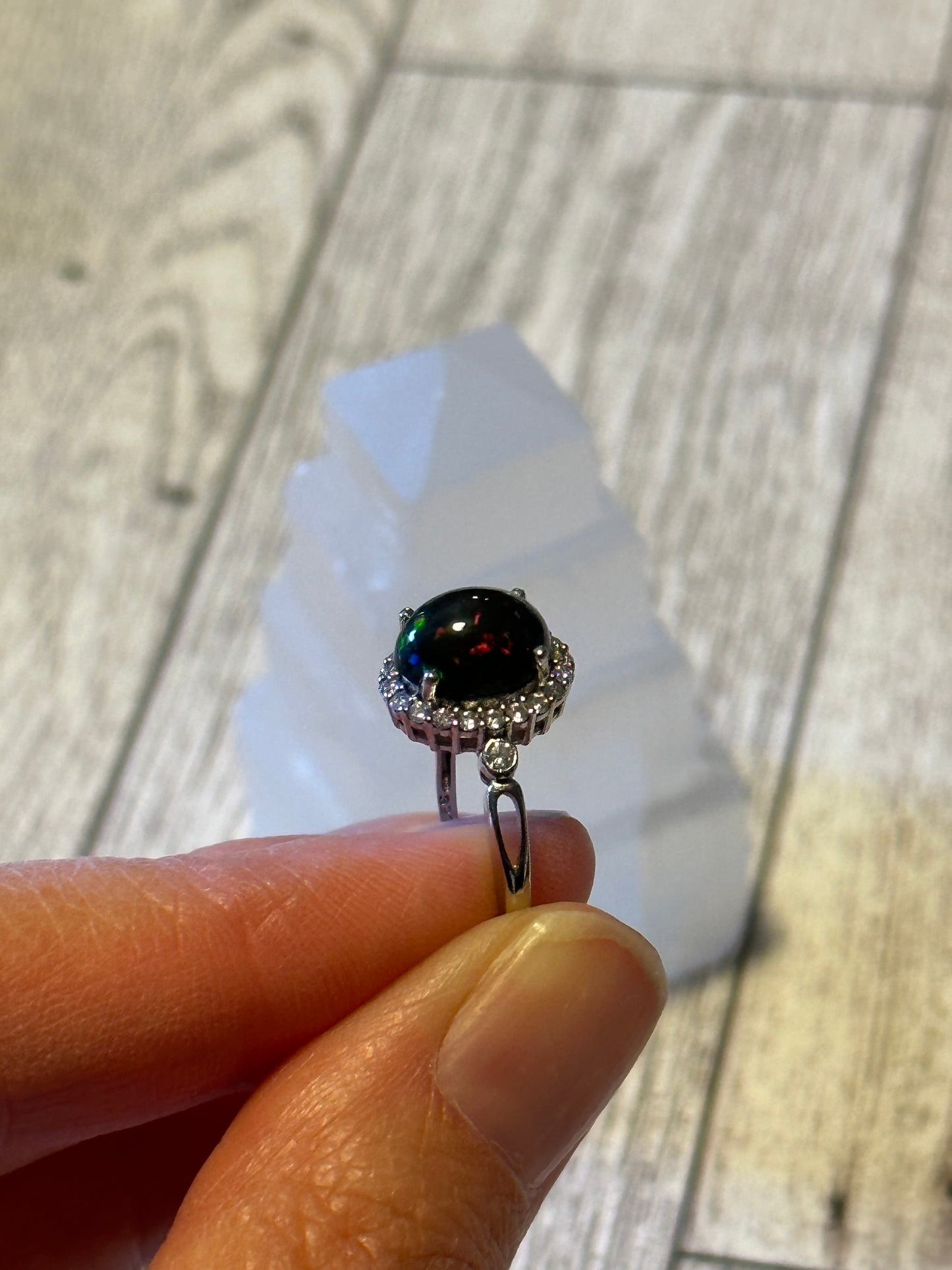 Black Opal Ring