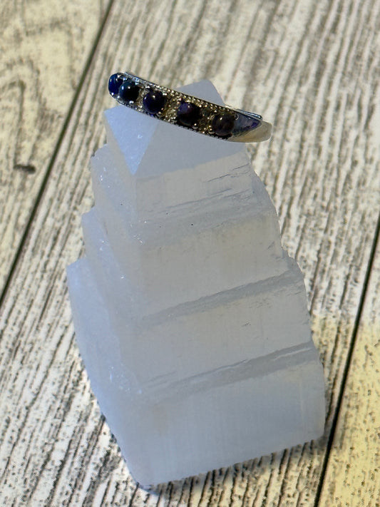 Sugilite Half Eternity Band