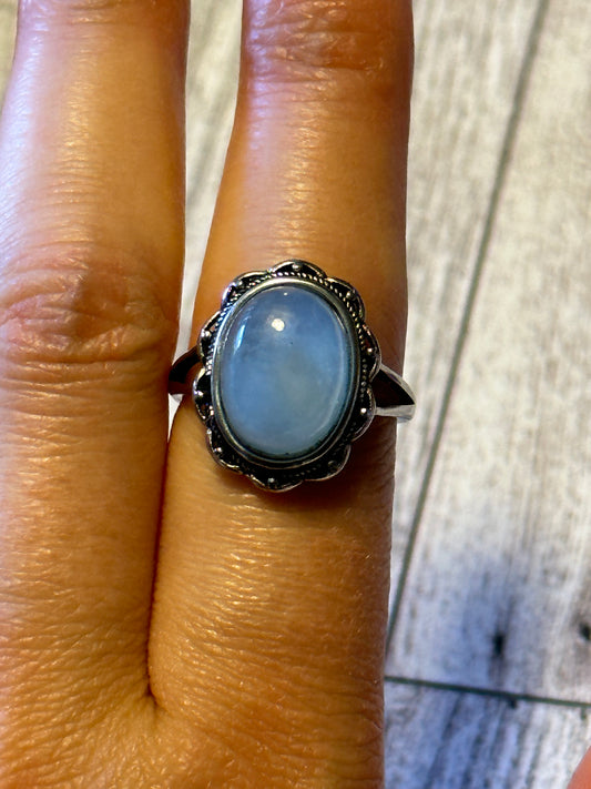 Aquamarine Cocktail Ring (Silver)