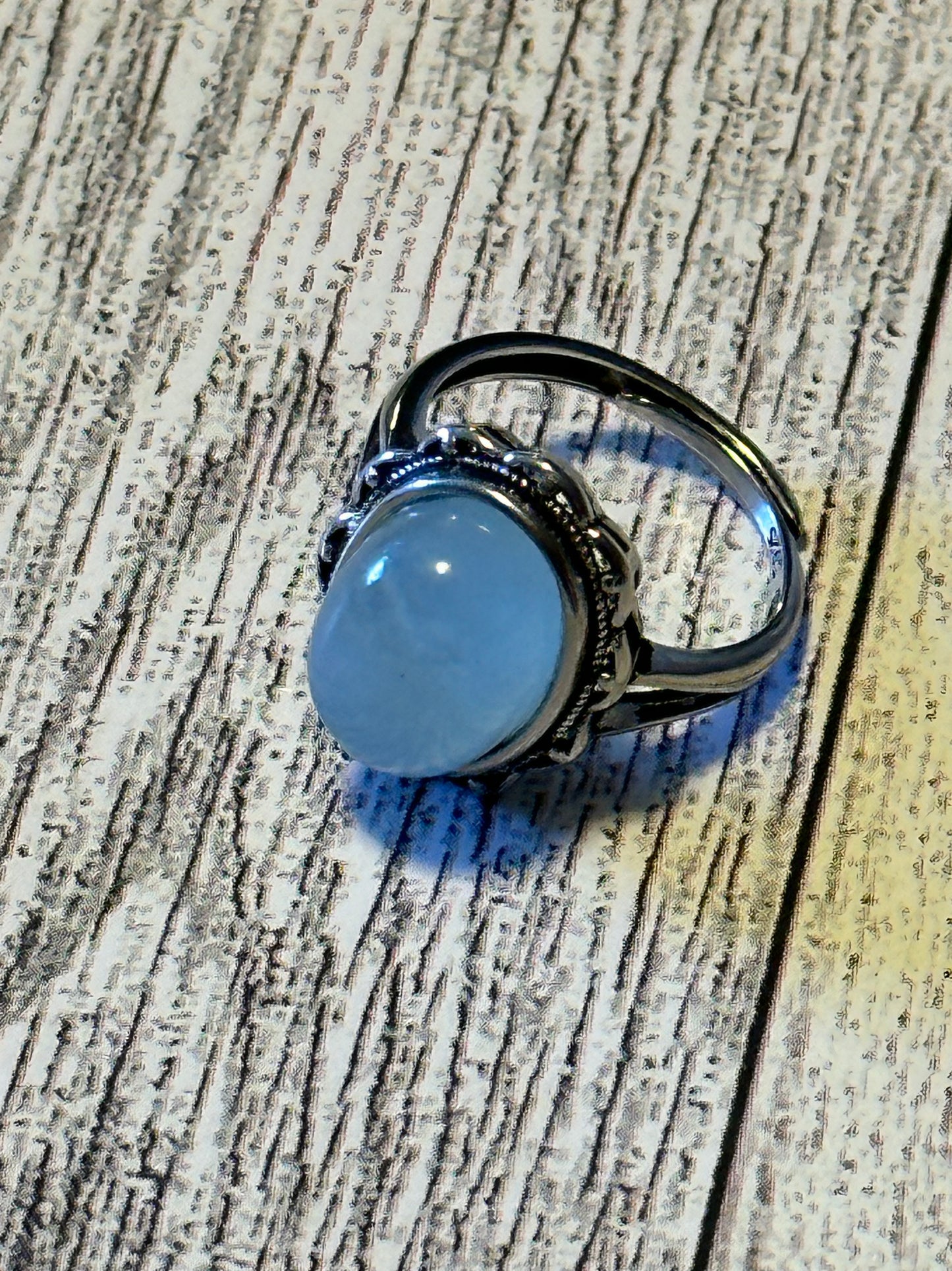 Aquamarine Cocktail Ring (Silver)