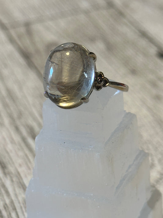 Silver Rutile Ring